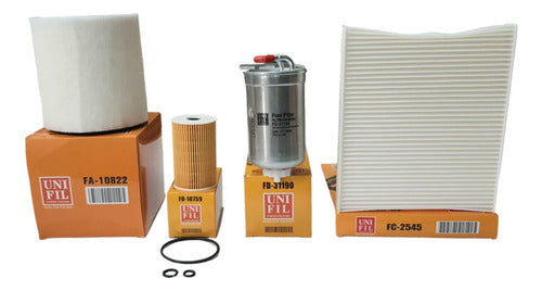 Kit De Filtros Compatibles Con VW Vento Diesel 1.6 2014-2016