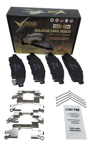 Balatas Delanteras De Ceramica Para Mitsubishi L200 2009-2020.