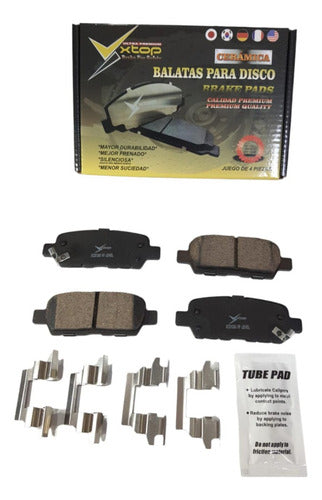 Balatas De Ceramica Traseras Nissan 10-17, Sentra 16-17