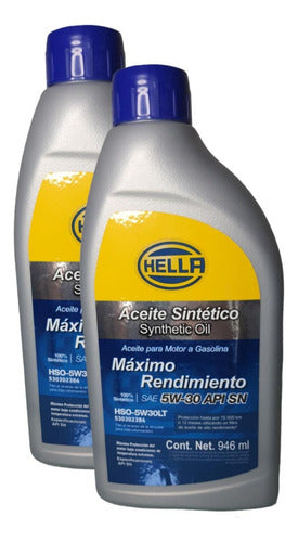 Aceite Para Motor Hella Sintético 5w-30 Para Autos, 946ml