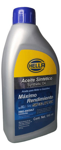 Aceite Para Motor Hella Sintético 5w-30 Para Autos, 946ml