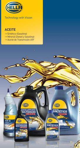 Aceite Motor Hella Sintético 5w50 Para Autos