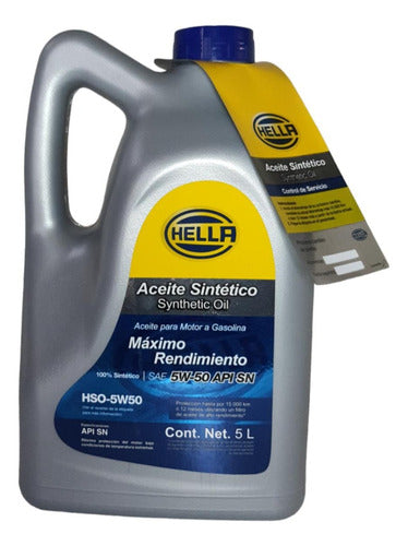 Aceite Motor Hella Sintético 5w50 Para Autos