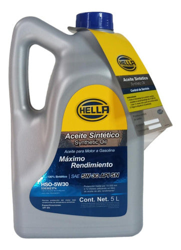 Aceite Para Motor Hella Sintético 5w-30 Para Autos, Galon5l