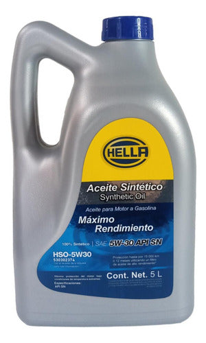 Aceite Para Motor Hella Sintético 5w-30 Para Autos, Galon5l
