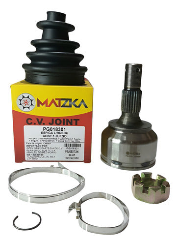 Espiga L/r E25 I22 O60 Para Peugeot 206 2001-2008 Pg018301