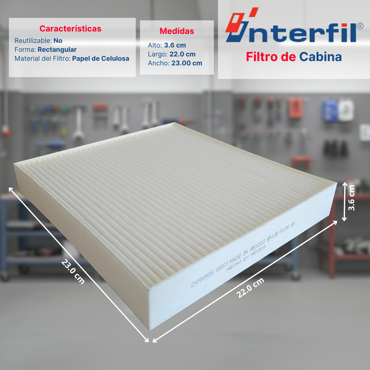Filtro De Cabina Para Changan Uni-k L4 2.0l 2023-2024