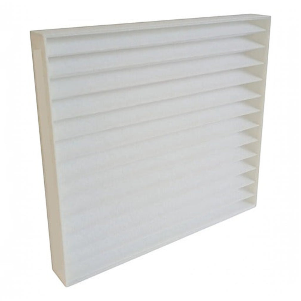 Filtro de cabina blanco para auto KENAI´S COM con diseño plisado rectangular para purificación de aire