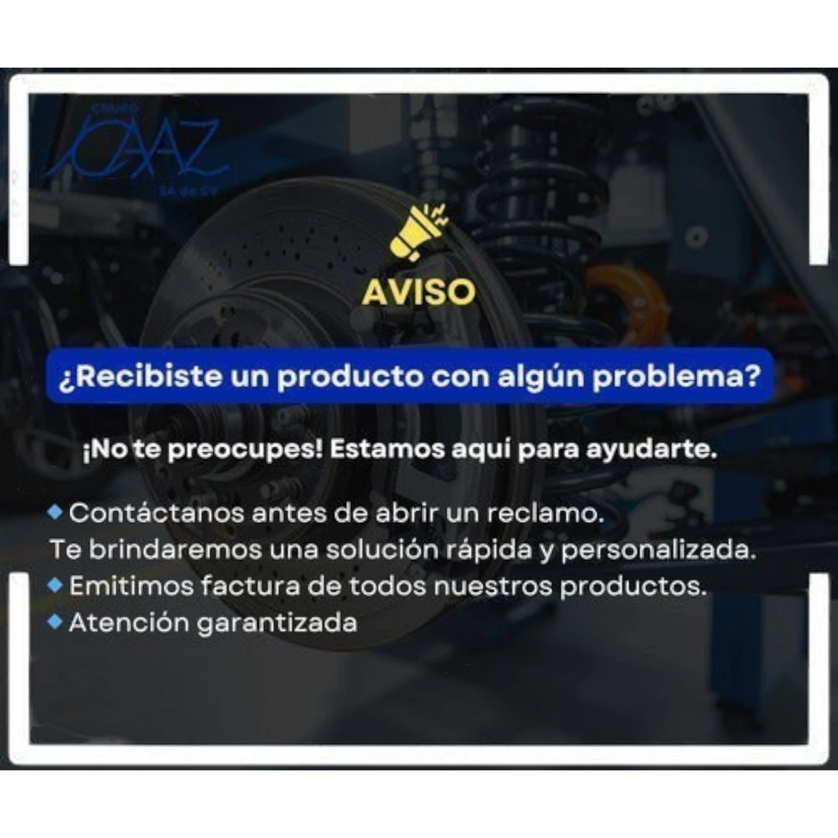 KENAI´S COM aviso de soporte al cliente para filtro de cabina Renault Duster con carbón activado