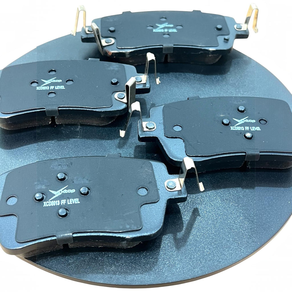Juego de balatas delanteras XTOP para Ford Territory 2024, pastillas de freno negras con clips metálicos de KENAI´S COM