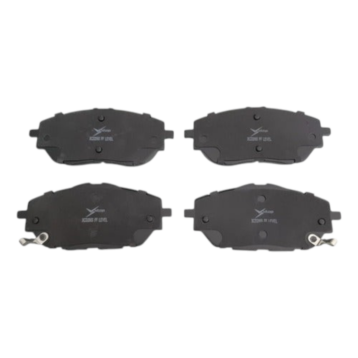 Juego de balatas delanteras KENAI´S COM para Toyota C-HR 2.0L modelos 2018-2021, diseño resistente en color negro.