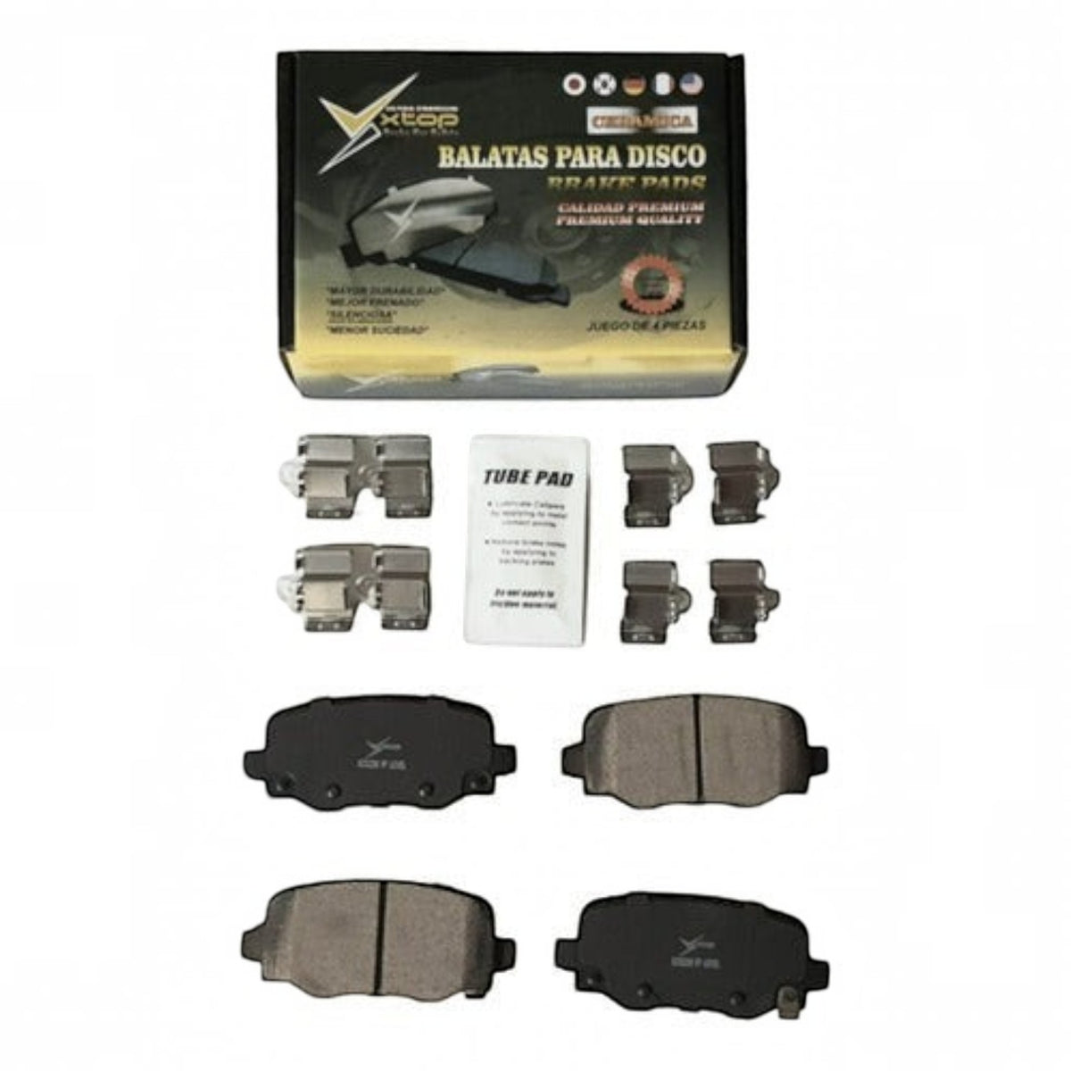 Juego de balatas de disco KENAI´S COM para MG RX8, incluye pastillas cerámicas delanteras y traseras con accesorios