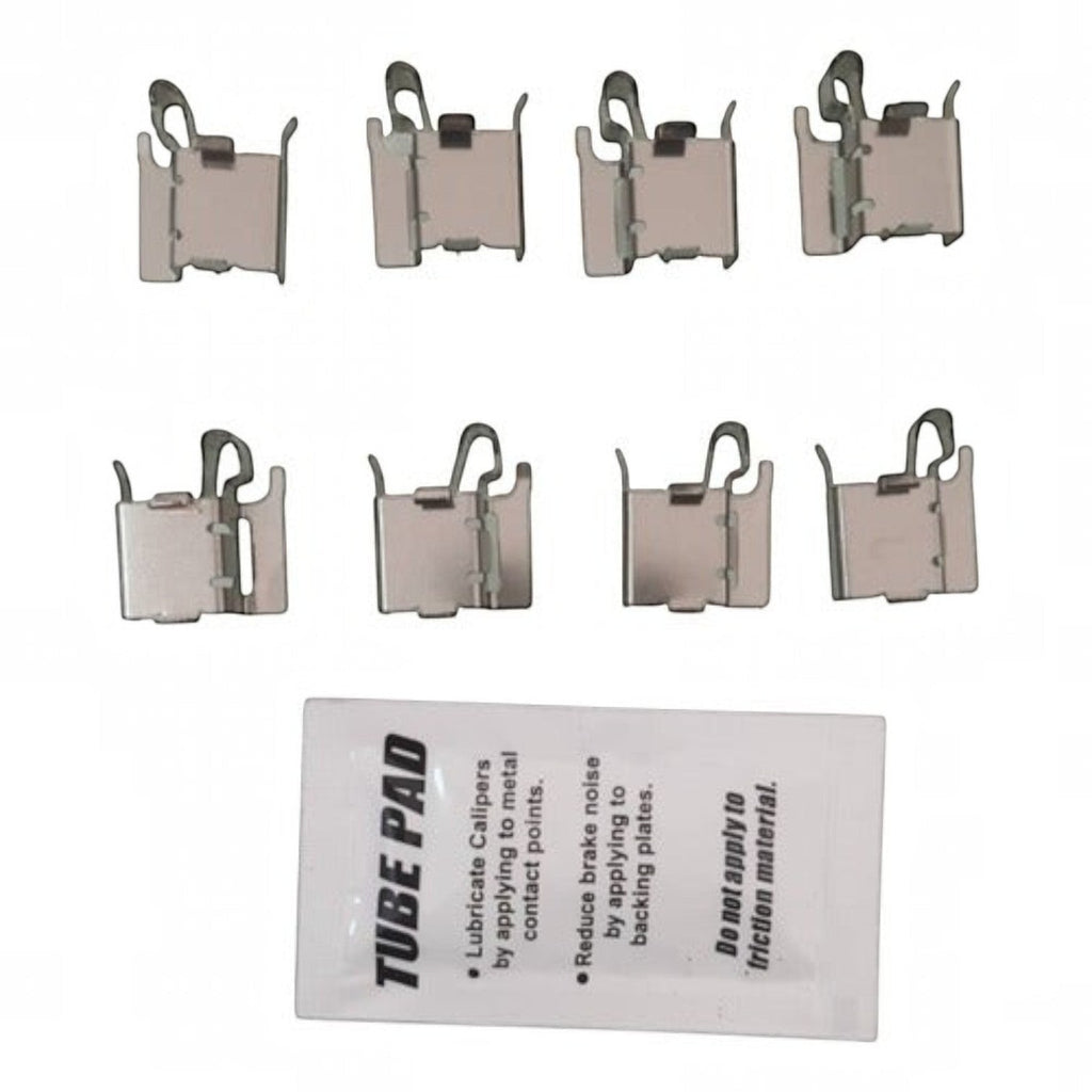 Set de clips metálicos para balatas KENAI´S COM para JMC Vigus 2019-2022 con lubricante para frenos
