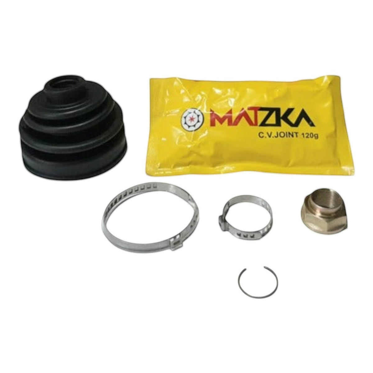 Kit de espiga de rueda KENAI´S COM con cubrepolvo, abrazaderas, tuerca y grasa para Ford Fusion y Mercury Milan