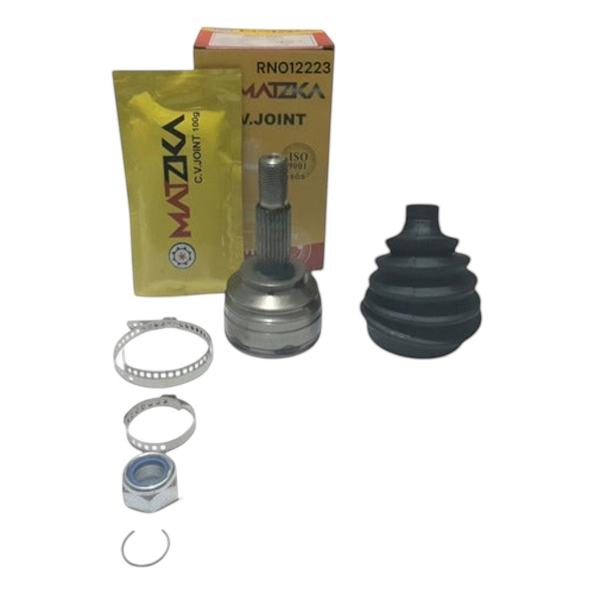Kit de espiga lado rueda KENAI´S COM para Renault Logan con cubre polvo, abrazaderas, grasa y tuerca de seguridad