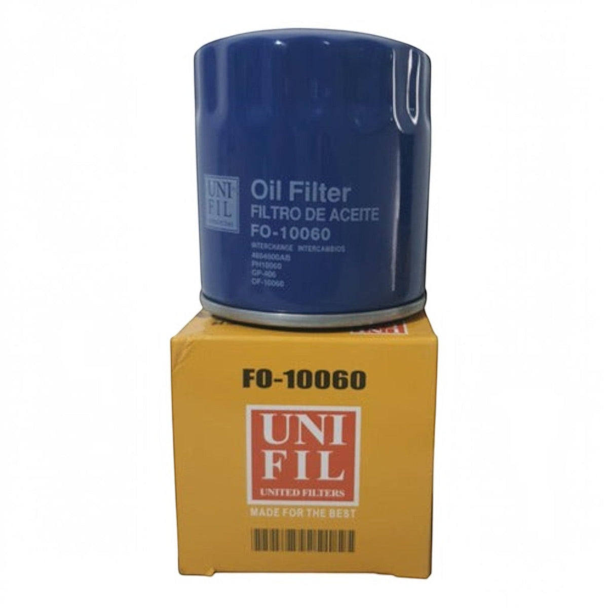 Filtro de aceite azul Unifil para Dodge Avenger 2.4L 2008-2014 de KENAI´S COM con su caja original amarilla