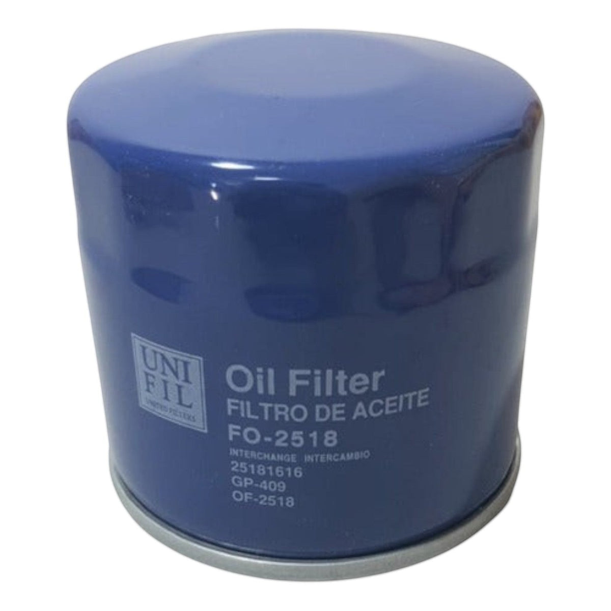 Filtro de aceite azul KENAI´S COM para motor de Chevrolet Cavalier 1.5L, modelo FO-2518 de alto rendimiento