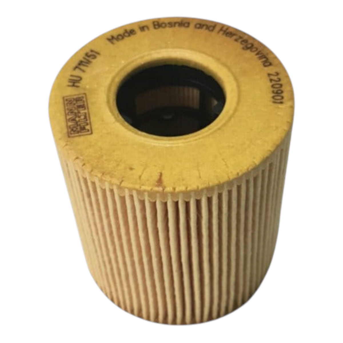Filtro de aceite Mann-Filter HU 711/51X para Ford Transit 2.2 DT de KENAI´S COM, diseño cilíndrico de papel plisado.