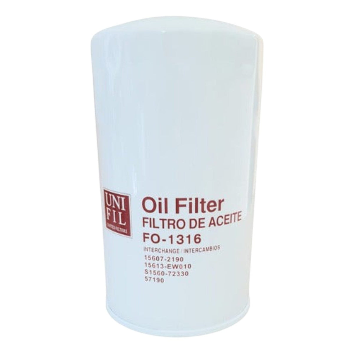 Filtro de aceite blanco Unifil FO-1316 para motor Hino Serie 500 de KENAI´S COM