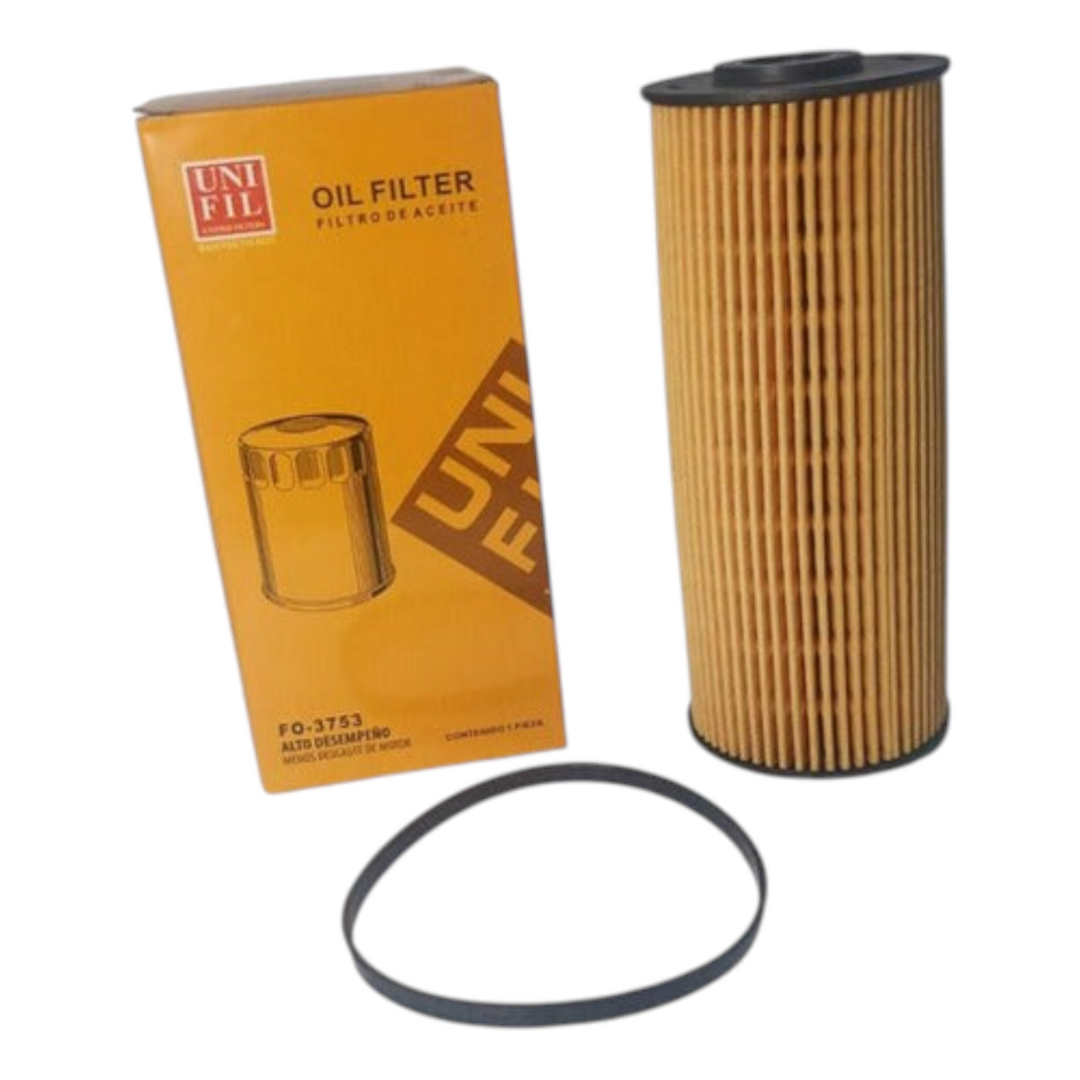 Filtro de aceite Unifil FO-3753 para motor Isuzu Elf de KENAI´S COM con caja original y empaque