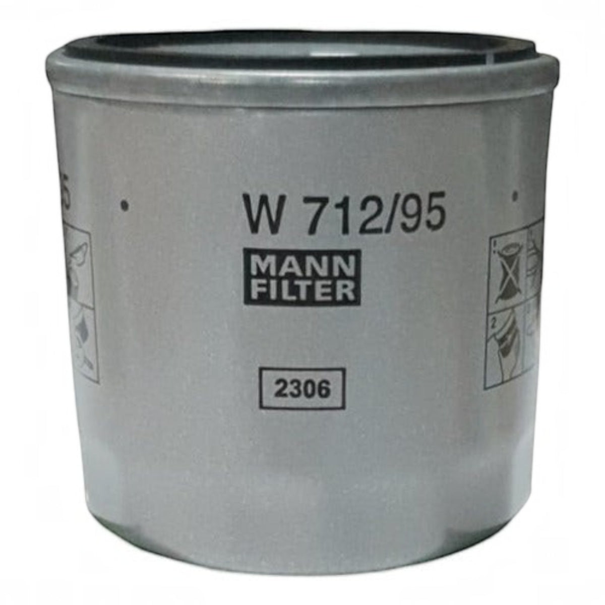Filtro de aceite Mann Filter W712/95 para Seat Ibiza 2022, componente esencial del kit KENAI´S COM