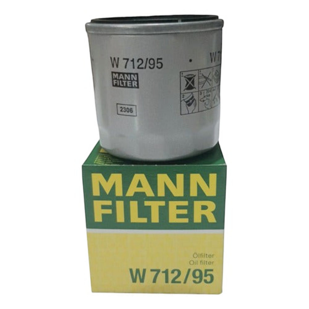 Filtro de aceite Mann Filter W712/95 para Seat Ibiza 2022, componente metálico de alta calidad de KENAI´S COM