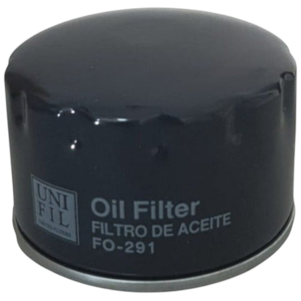 Filtro de aceite negro marca Unifil para Renault Duster, parte del kit de afinación KENAI´S COM