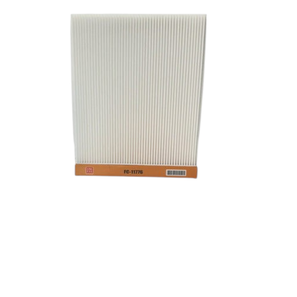 Filtro de aceite KENAI´S COM FC-11776 para Nissan Murano 3.5L, diseño rectangular de papel plisado blanco.