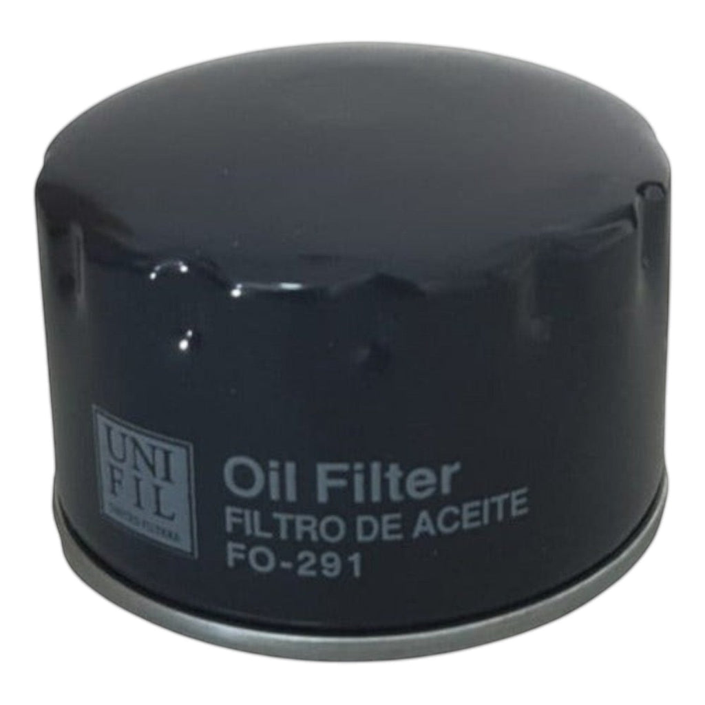 Filtro de aceite negro marca Unifil para Renault Duster de KENAI´S COM, componente esencial para afinación automotriz.