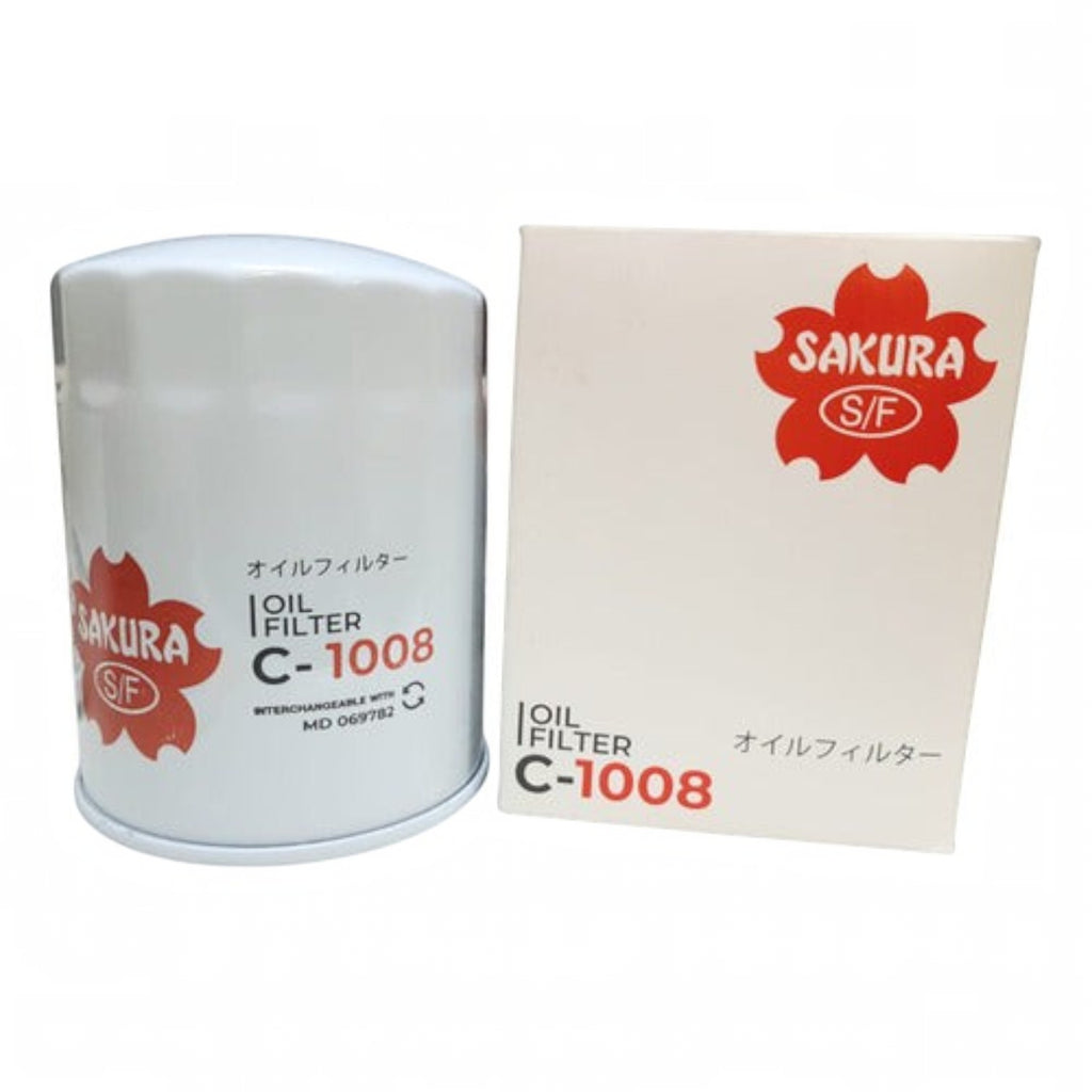 Filtro de aceite Sakura C-1008 blanco para Solati H350 2.5 TDI, disponible en KENAI´S COM