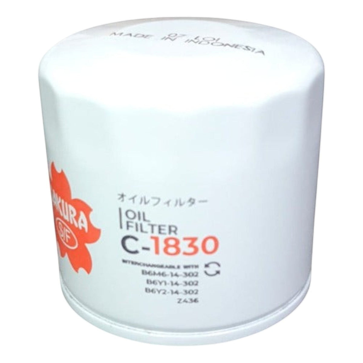 Filtro de aceite Sakura C-1830 blanco para Mazda 2, componente esencial de mantenimiento automotriz de KENAI´S COM