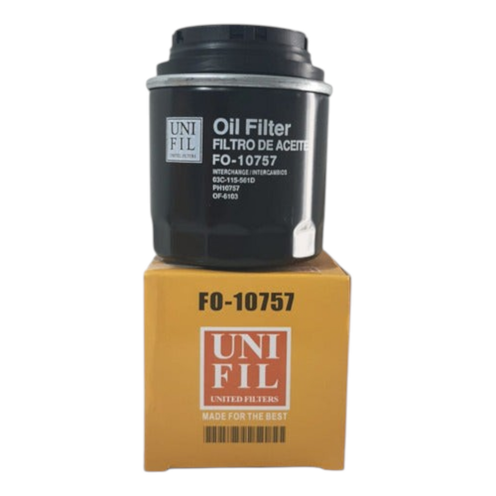 Filtro de aceite Unifil FO-10757 para Seat Toledo, compatible con modelos 2013-2015 de KENAI´S COM