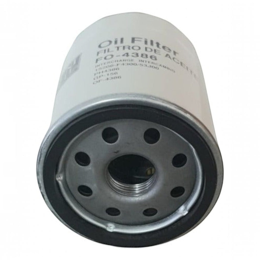 Filtro de aceite KENAI´S COM para Suzuki Ciaz 1.4L, modelo FO-4386 con carcasa blanca y sello de goma negro