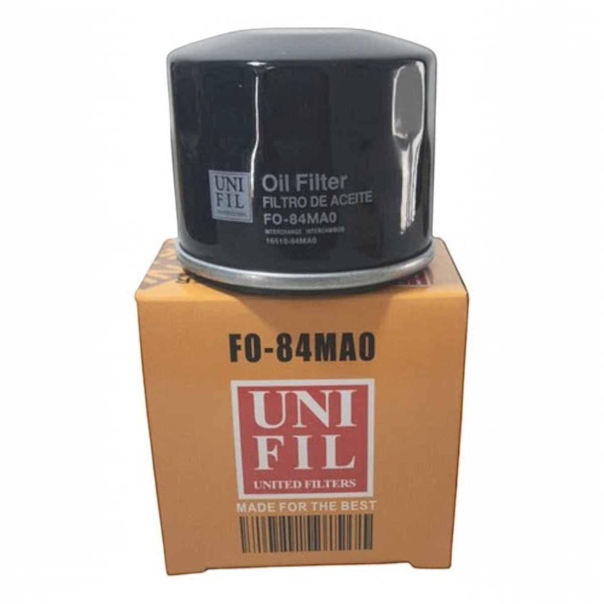 Filtro de aceite Unifil FO-84MA0 para Suzuki Ignis de KENAI´S COM sobre su caja de cartón original