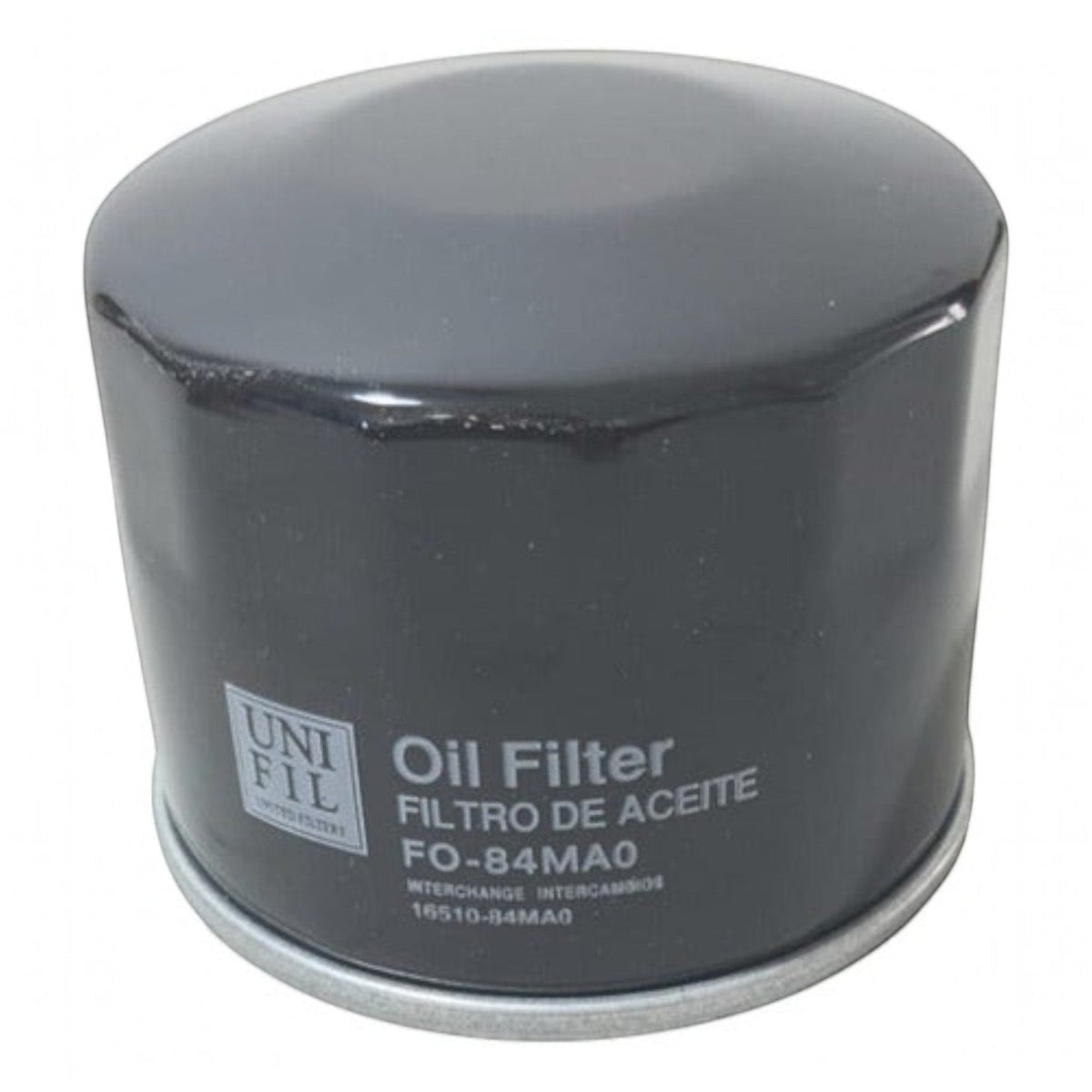 Filtro de aceite Unifil para Suzuki Ignis de KENAI´S COM, color negro con especificaciones técnicas impresas