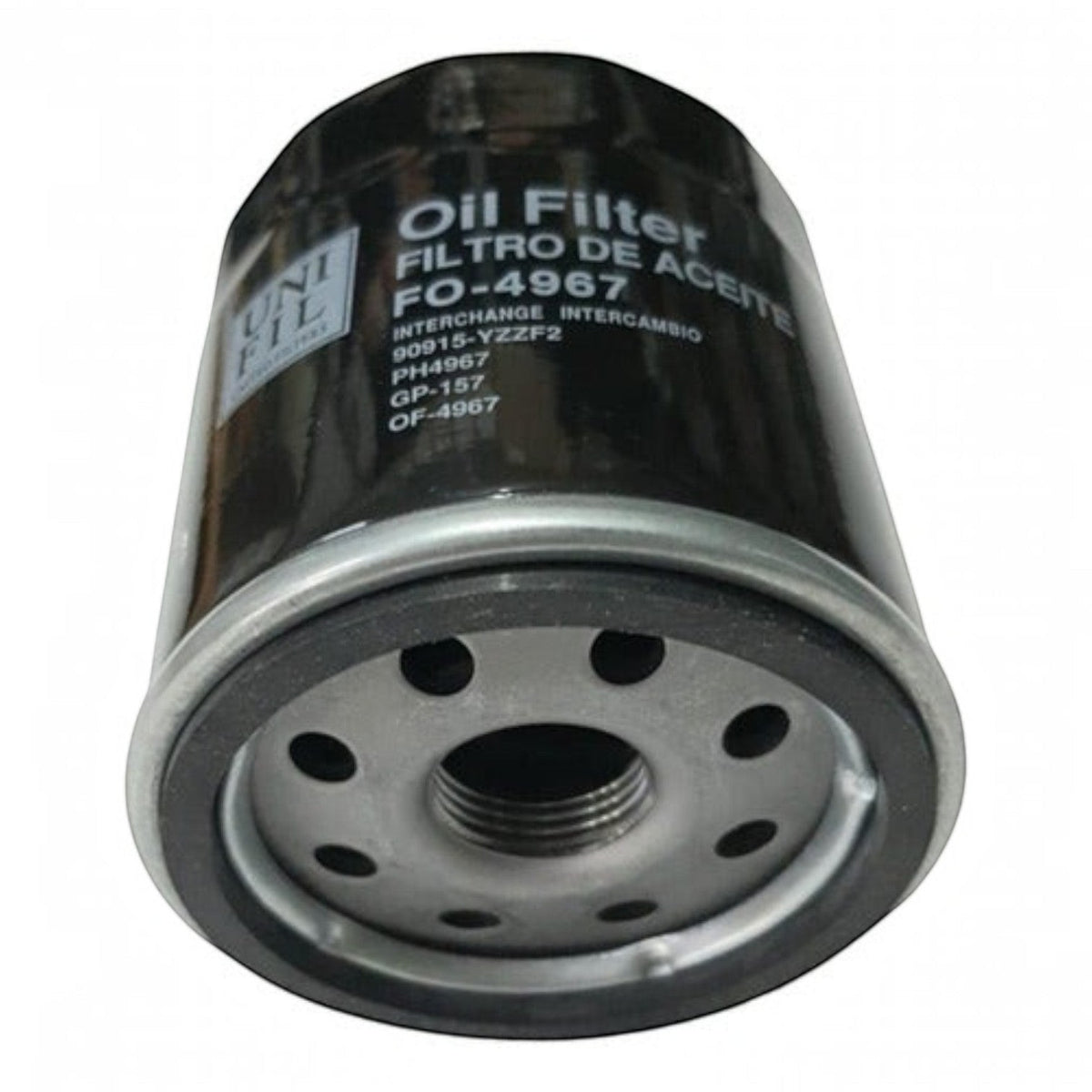 Filtro de aceite negro KENAI´S COM para Toyota Solara, modelo FO-4967 con rosca metálica y sello de goma