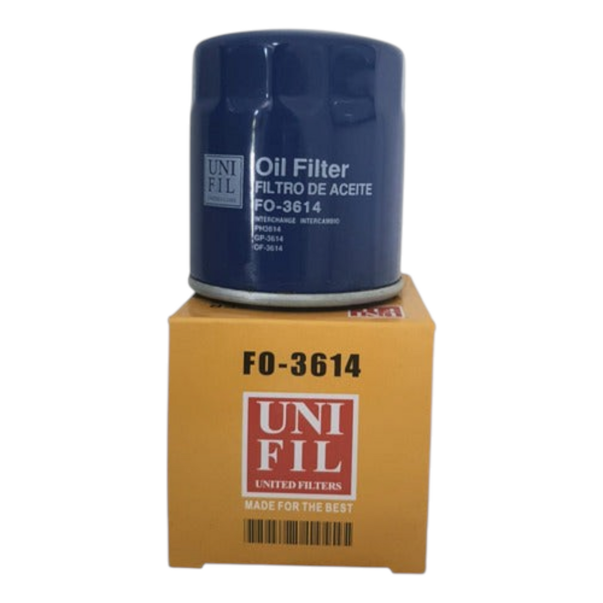Filtro de aceite azul Unifil FO-3614 para Toyota Tacoma, parte del kit de mantenimiento KENAI´S COM