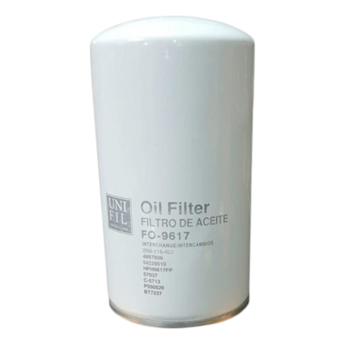 Filtro de aceite Unifil FO-9617 blanco para motor Cummins de camionetas Delivery KENAI´S COM