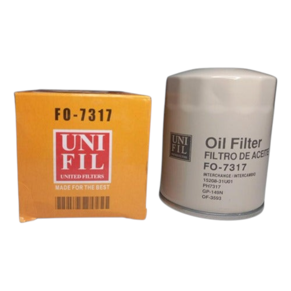 Filtro de aceite Unifil FO-7317 para Hyundai Grand i10 de KENAI´S COM con caja naranja y filtro blanco
