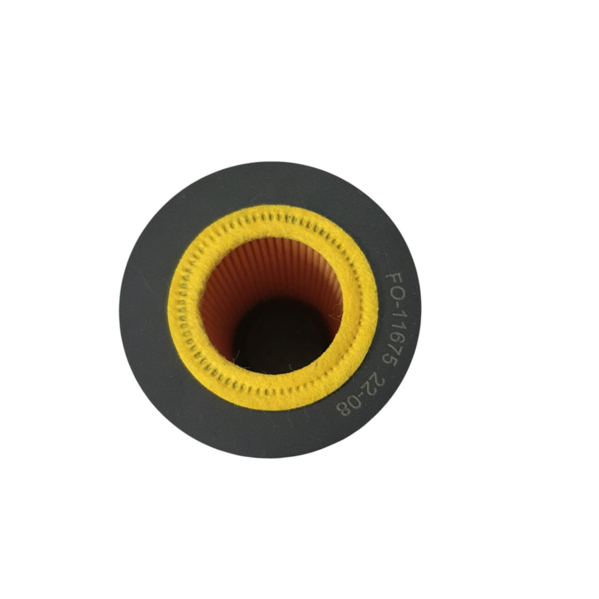Filtro de aceite KENAI´S COM para VW Crafter 2.0L, diseño cilíndrico con sello amarillo y cuerpo naranja