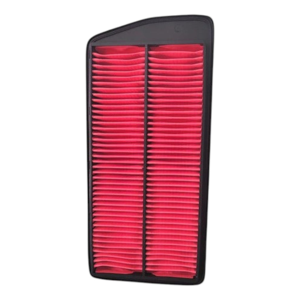 Filtro de aire rectangular KENAI´S COM para Acura RDX 2.3L con marco negro y pliegues de papel filtrante rojo
