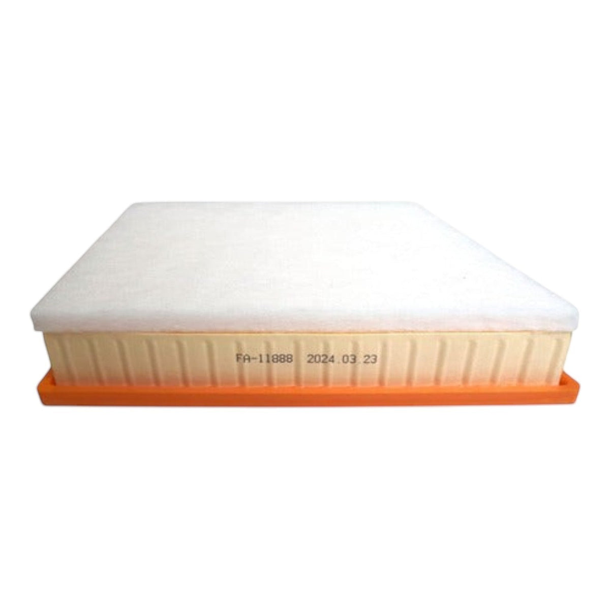 Filtro de aire rectangular blanco con marco naranja de KENAI´S COM para BMW X1 2.0L