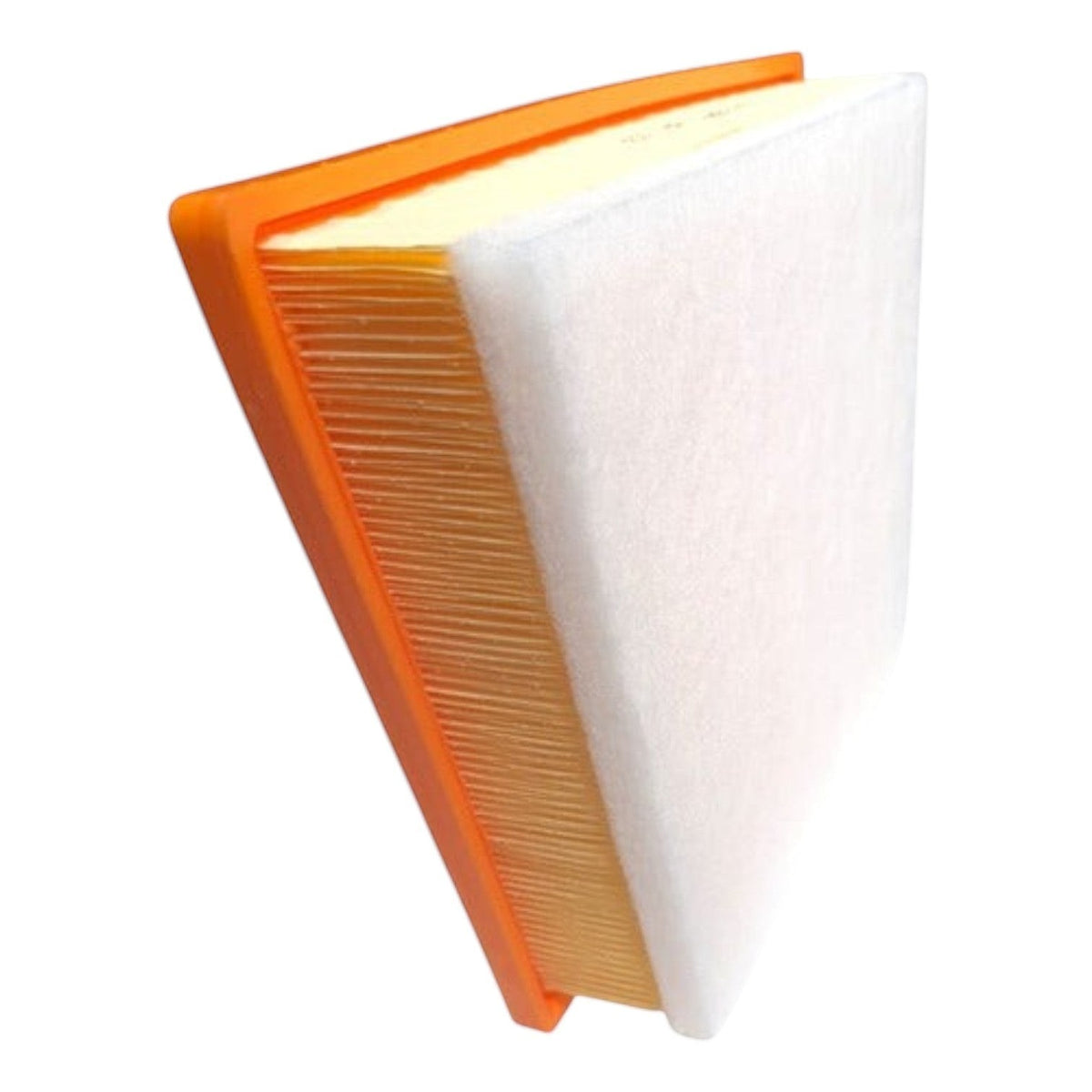Filtro de aire rectangular para BMW X1 de KENAI´S COM con marco naranja y medio filtrante plisado de alta eficiencia