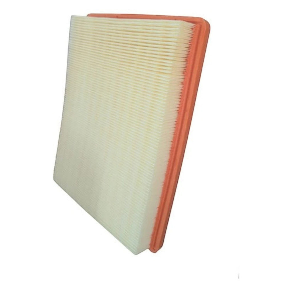 Filtro de aire rectangular KENAI´S COM para Chevrolet Groove 1.5 con marco naranja y medio filtrante plisado blanco