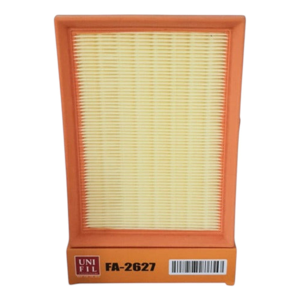 Filtro de aire para motor Unifil FA-2627 de KENAI´S COM para Chevrolet Onix 1.3L 2023 con marco naranja