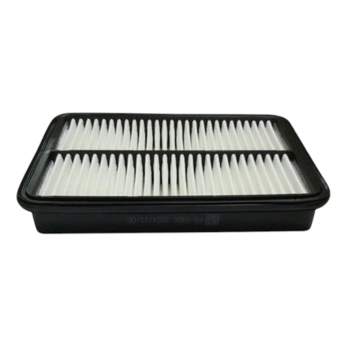 Filtro de aire rectangular Unifil FA-5466 para Chevrolet Prizm 1.8L de KENAI´S COM con marco negro y pliegues blancos