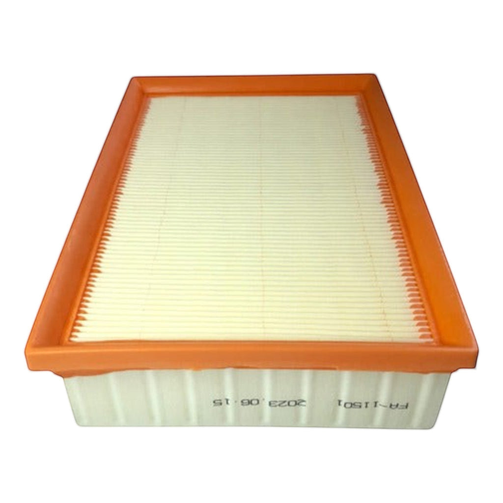 Filtro de aire rectangular KENAI´S COM para Chevrolet Trax 1.8, con marco naranja y papel plisado blanco