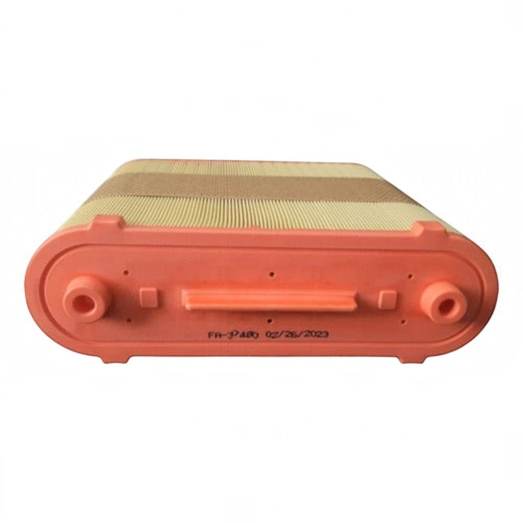 Filtro de aire rectangular Unifil para camiones Delivery 2.8L, marca KENAI´S COM, con marco naranja y papel plisado