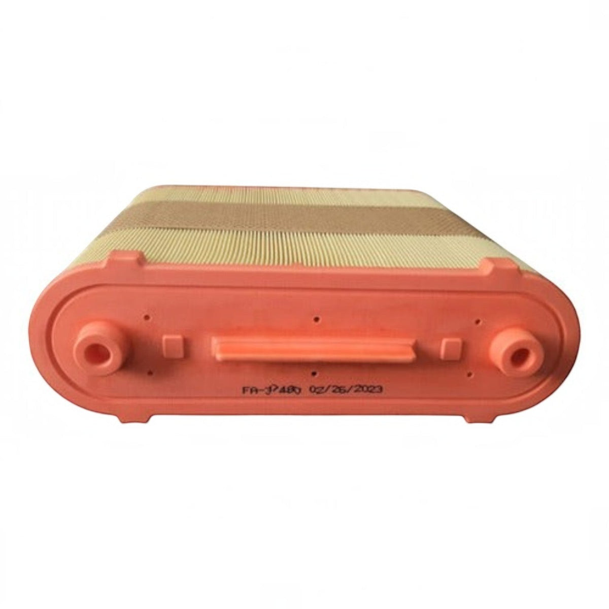 Filtro de aire rectangular Unifil para camiones Delivery 2.8L, marca KENAI´S COM, con marco naranja y papel plisado