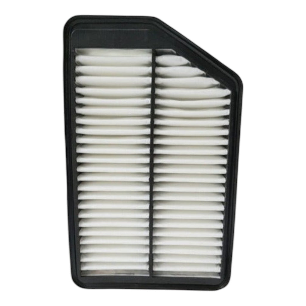 Filtro de aire para motor KENAI´S COM compatible con Hyundai Elantra 1.8L 2011-2012 con marco negro y pliegues blancos